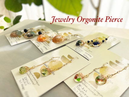 ジュエリーオルゴナイトのピアス