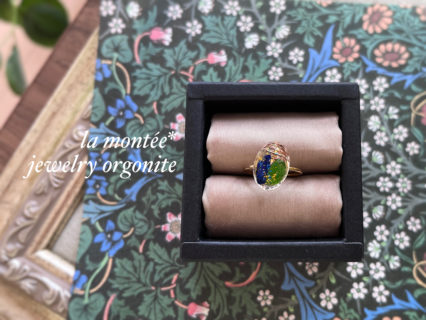 ラピスラズリ×クロムダイオプサイトのリング