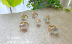 春色のオルゴナイトリング